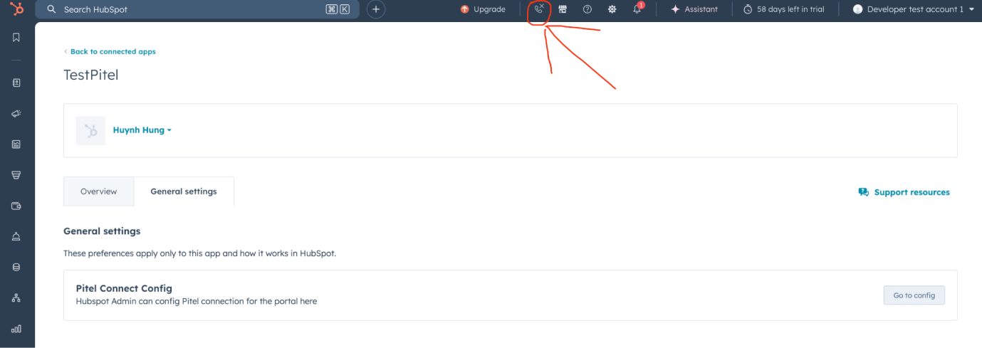 HubSpot Calling Button