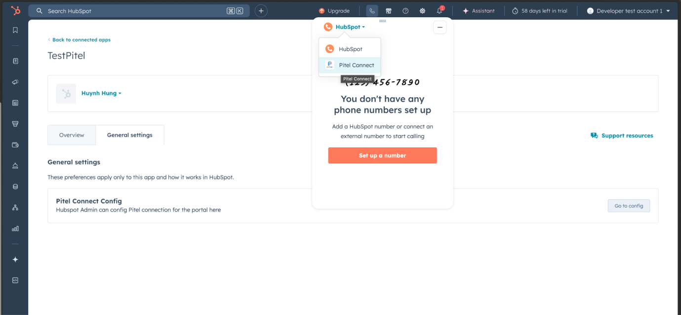 Select Pitel Connect Provider