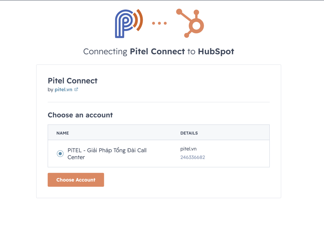 Select HubSpot Account
